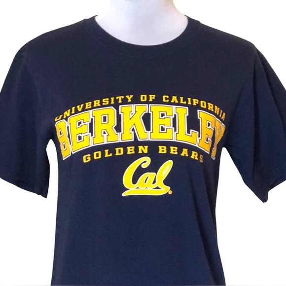 University Of Cal Berkeley Golden Bears T-Shirt Navy Blue Tee Adult Sz Small - Picture 2 of 5